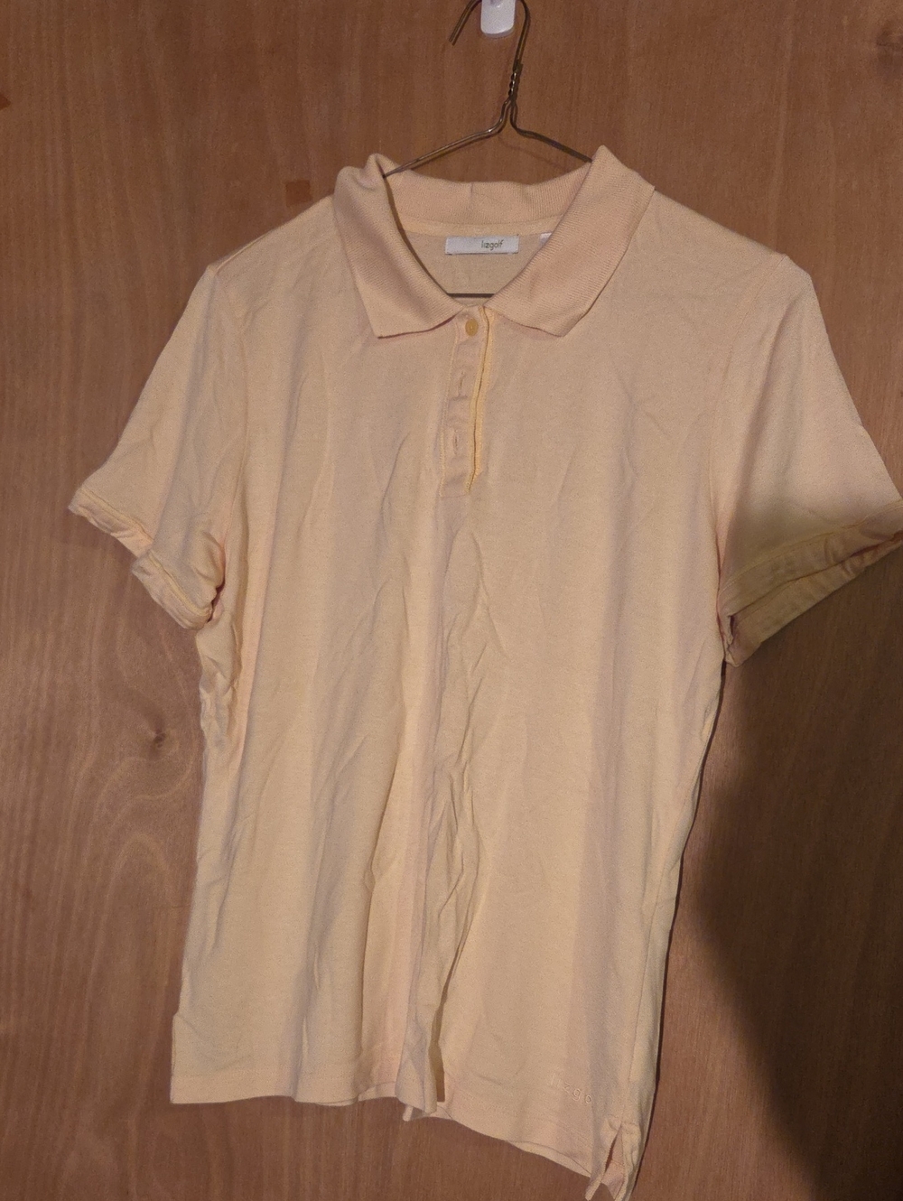 Light Yellow Polo Tee - Casual Short Sleeve Shirt